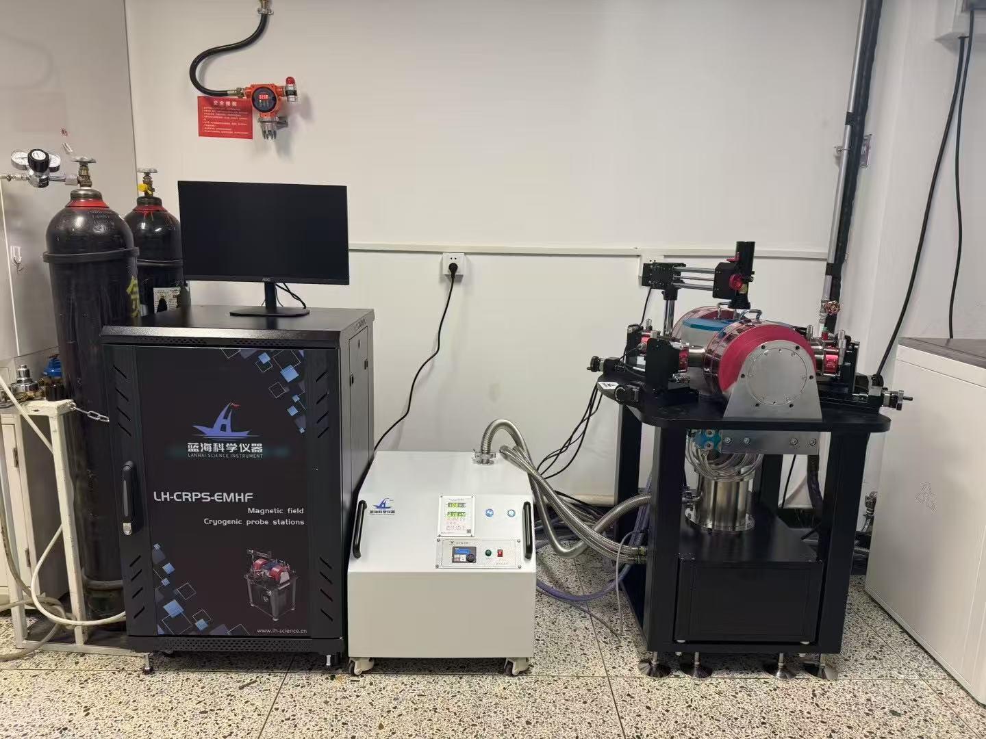 藍海科學儀器變溫磁場探針臺順利入駐中國科學院某研究所